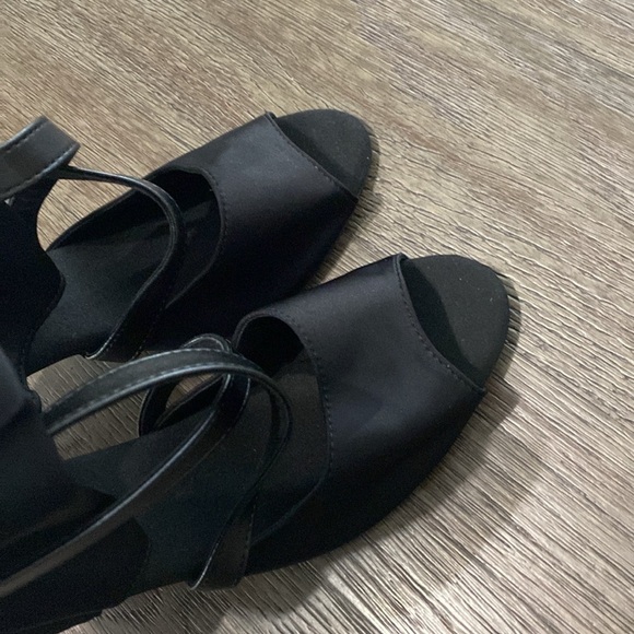 NWT BURJU Sabeena Open Toe Stretch Lycra Crossing Strap Ankle Boots | Size 11 - Picture 8 of 10